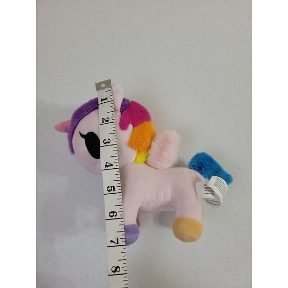 Aurora Tokidoki Neon Star Trixie Rainbow Unicorn Plush Stuffed Animal Toy 8" - Picture 10 of 10
